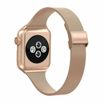 $14.86 • Buy Milanese Slim Band Thin Strap For Apple Watch Series 5 4 3 2 44mm 40mm 42/38mm