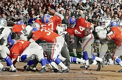 Oakland Raiders V Denver Broncos  (4 Sizes) PRINT FROM TYP 1 PHOTO Floyd Little • $14.95