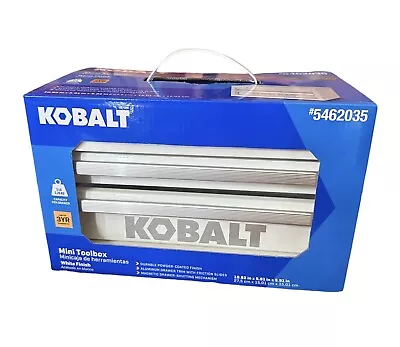 Kobalt Mini Tool Box 25th Anniversary White Steel 5462035 Brand New Fast Ship 🚀 • $27.99