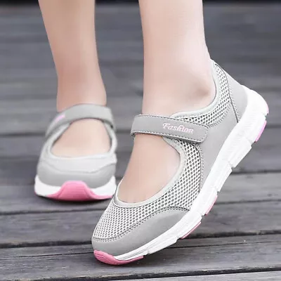 De Mujer Tenis Para Caminar Casuales Zapatillas Deportivas Zapatos En Oferta New • $13.74