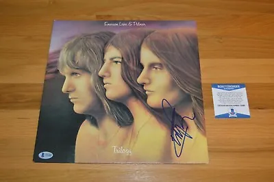 ELP Carl Palmer Autographed  Trilogy  Vinyl LP COVER With Beckett COA • $164.94