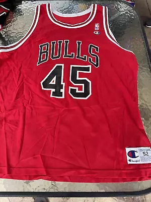 Michael Jordan Chicago Bulls #45 Champion Jersey Size 52 • $100