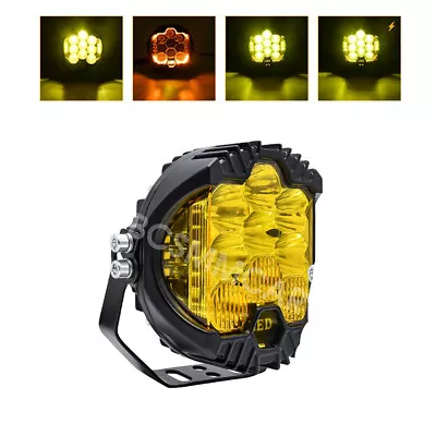 Car Headlight Offraod Driving Lamp DRL LED Pod Fog Light Yellow Auto Accessories • $67.53