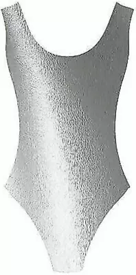 # Awesome 80s Silver Leotard Metallic Disco Ladies 80s Costume • $18.99