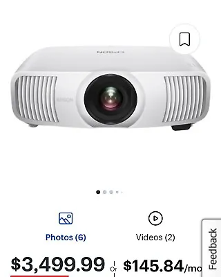 Epson PowerLite Home Cinema 5030UB LCD Projector • $2500