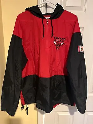 Vintage In The Paint Chicago Bulls Windbreaker  Michael Jordan Jacket Sz: Large • $49.99