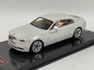 1/18 YY Model Rolls Royce Wraith In White LV On Carbon Base 28 Pieces • $175.50