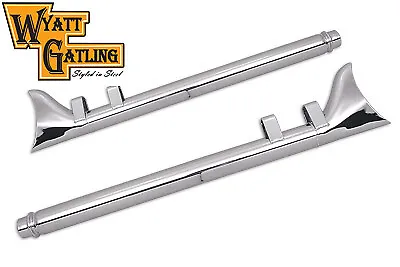 Wyatt Gatling Motorcycle 29  Fishtail Exhaust Muffler Kit 1985-1994 Harley FLT • $183.95