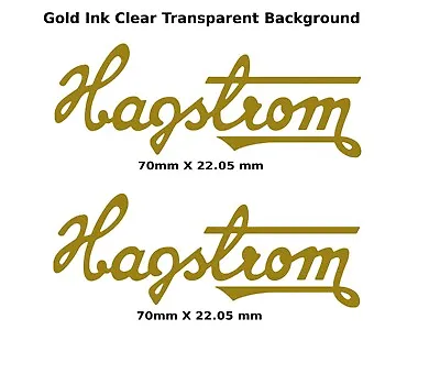 Hagstrom Guitar Decal Head Stocks Restoration Water Slide Logo 317 • $8.92