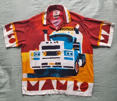 Vintage Mambo Loud Shirt Camp Cuban Collared Rayon Casual Party Shirt Men's XL • $289.99