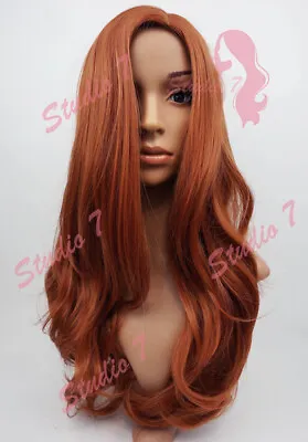 Ladies Full Wig LONG WAVY STRAIGHT - Brown Black Blonde Auburn Ombre Studio7-uk • £12.50