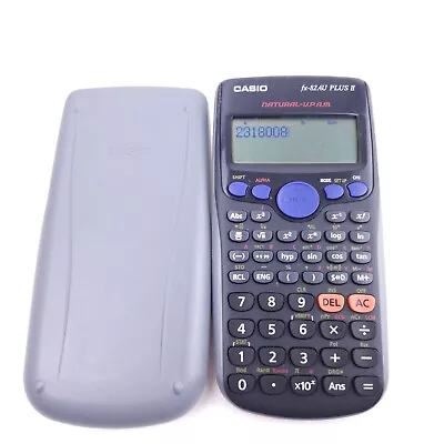 Casio FX82AU PLUS II Scientific Calculator With Cover - Working • $17.90