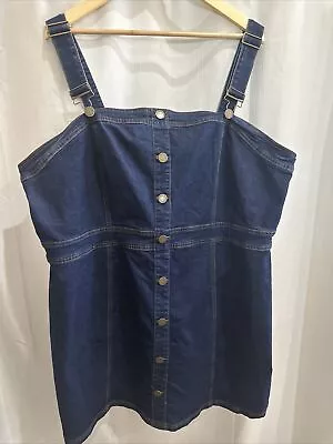 City Chic Denim Overall Pinafore Dress. XXL • $25