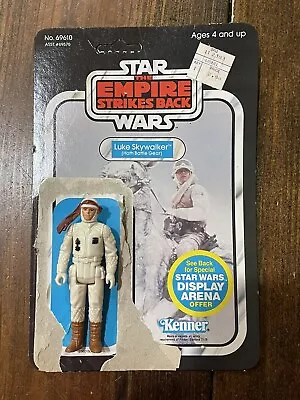 1981 Star Wars Luke Skywalker Hoth Battle Gear Empire Strikes Card Back • 69610 • $39.99