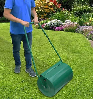 Garden Roller Heavy Duty Steel For Grass Lawn Green Water Sand Filled 38 Litres • £47.85