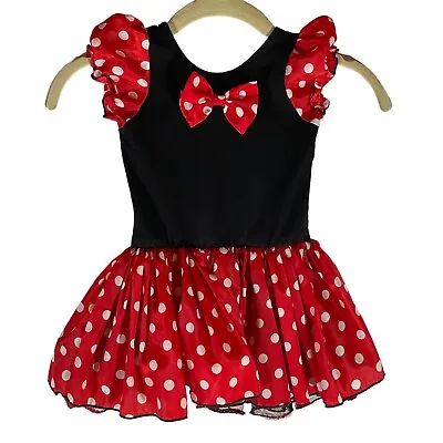 Minnie Mouse Dress Child Size M Medium Polka Dot Red Black Halloween Costume • $9.88