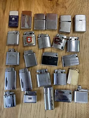 25 Vintage Metal Lighter Park Scripto Hi Lite Others For Parts Or Repair 50s/60s • $69.95