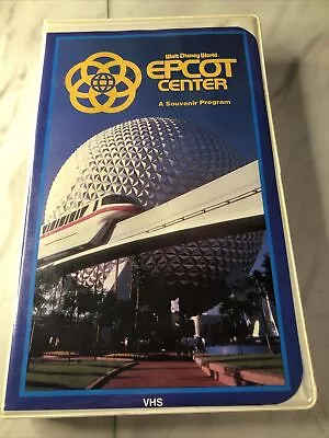 Walt Disney World Epcot Center A Souvenir Program VHS Video Rare • $12.47