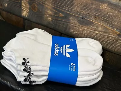 Adidas Men's Athletic Socks - White (6-Pack) NWT #sec-A1 • $16.99
