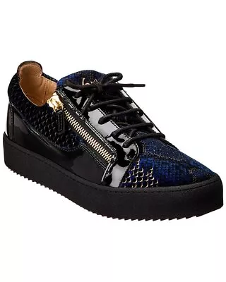 Giuseppe Zanotti May Velvet Sneaker Men's Blue 47 • $299.99