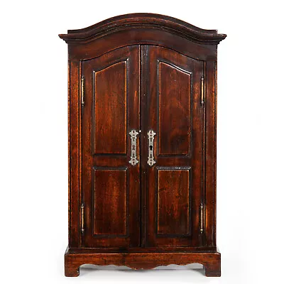 Miniature Doll-Size French Provincial Stained Fruitwood Antique Armoire Cabinet • $1800