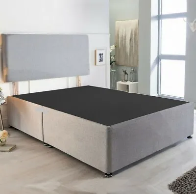 Brand New Grey Or Black Divan Bed Base.  +FREE HEADBOARD  • £165