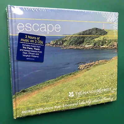 National Trust ESCAPE Soundtracks 3x CD Cocoon Abyss Deep Titanic Hook NEW PROMO • £28