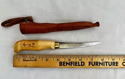 J Marttiini Made In Finland Rapala Fillet Knife Fishing With Sheath 4in Blade • $5