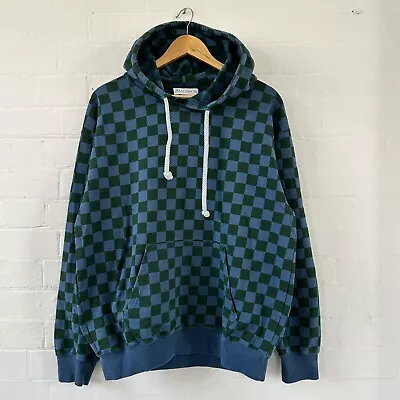 J.W Anderson Checked Hooded Cotton Sweatshirt Size Large  • £50