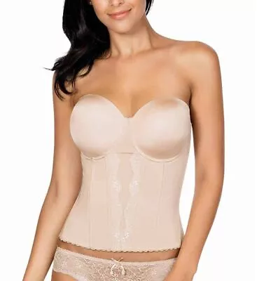 £26.10 • Buy NWT! Parfait Sz 32DD European Nude ELLISA Low-Back Strapless Bustier P5017
