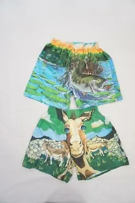 Rare Vintage 90's River Sharpe Adventures Men S Boxer Shorts Donkey/fishing Pick • $58
