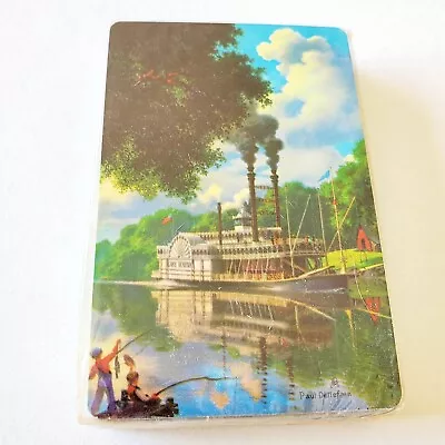 Vintage Deck Of Playing Cards NOS Stardust Steamboat Riverboat Kid's Fishing  • $9.95