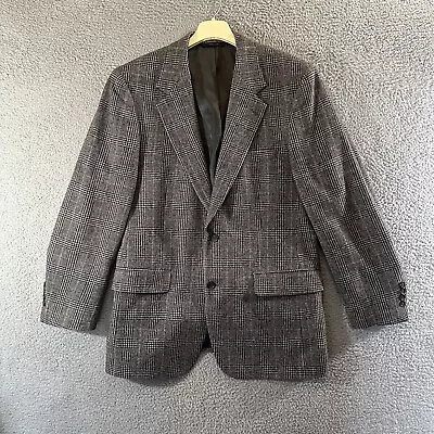 Vintage Brooks Brothers Blazer Mens 39R Gray Camel Hair Sport Coat Two Button • $59.99