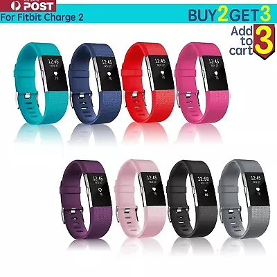 $4.20 • Buy CLEARANCE! For Fitbit Charge 2 Bands Silicone Replacement Wristband Watch Strap 
