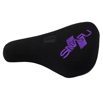Snafu BMX Padded Fat Pivotal Seat - Black/Purple • $44.99