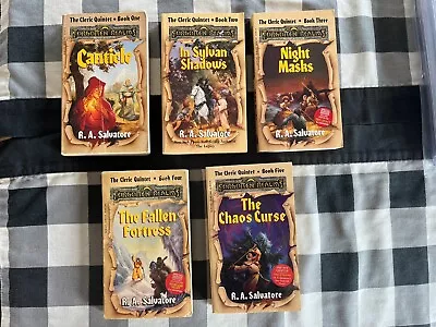 Forgotten Realms Cleric Quintet Set Sylvan Shadows Night Masks Chao Curse Lot Pb • $31.50