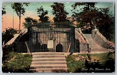 Muncie Indiana IN - Bear Pitt & Cage At National Zoo Park - Vintage Postcard • $8.49