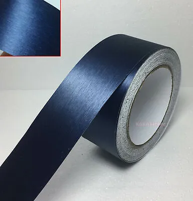 Decors Car Metal Brushed Steel Matte ALUMINUM Vinyl Tape Wrap Sticker D Blue VL • £64.85