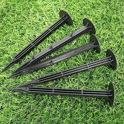 50x Weed Control Fabric Securing Pegs 16cm Plastic Heavy Duty Garden Patio Pins • £7.55