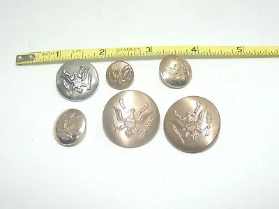 15 Military Style Brass Army Buttons W/ Eagle  • $9.99