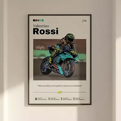 Valentino Rossi Poster Moto GP Print Fan Gift Rossi Moto GP Print Art • $29.90