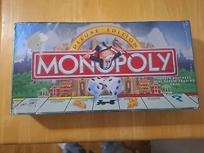 Vintage 1990's 1995 Monopoly Deluxe Edition Board Game By Parker Brothers • $7.19