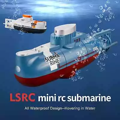 Mini RC Submarine Boat 0.1M/S Speed Remote Control Waterproof Diving Toy Model • $37.90