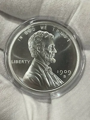 $41.99 • Buy 1 Oz 999 Pure Silver Lincoln Cent Silver Round Coin In A Capsule Bullion Penny