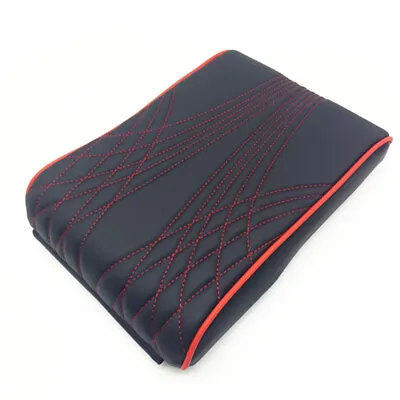 Black PU Leather Memory Foam Car Center Console Armrest Cushion Mat Pad Cover • $29.60