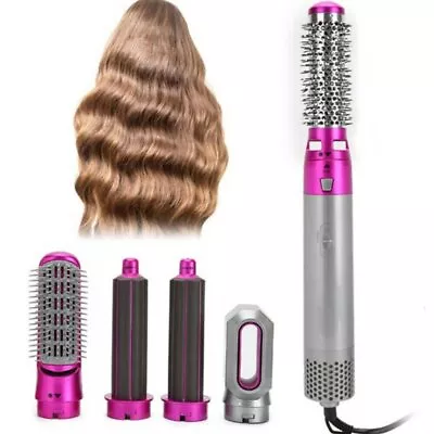 Lady 5 In 1 Hair Dryer Styler Volumizer Straightener Curler Comb Brush Gift • $33.99