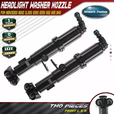 2x Headlight Washer Nozzle For Mercedes W216 CL550 W221 S550 S65 AMG Front LH&RH • $23.50