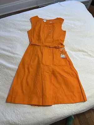 1960s Orange Romper Dress Skort  • $45