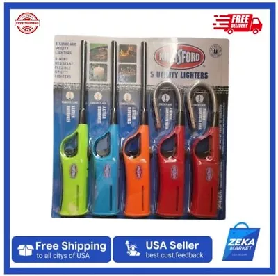 NEW Kingsford Utility Lighters 5 Pc Value Pack Grill Charcoal BBQ Butane Limited • $17.95