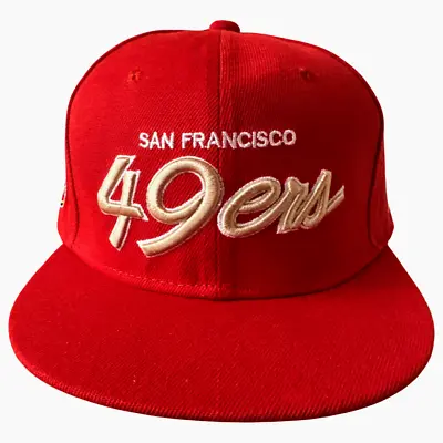 San Francisco 49ers Hat Snapback New Style Adjustable Fit OSFM Red Fast Ship • $22.49